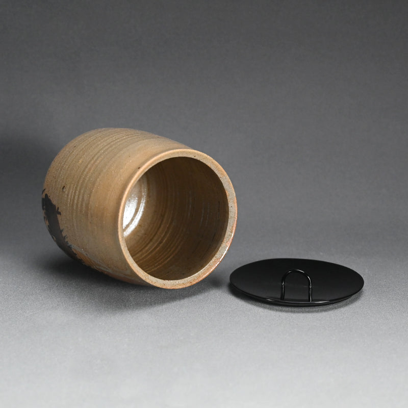 Yatsuhashi (8 bridges) Mizusashi from the Suiogi Kiln of Kobori Sokei