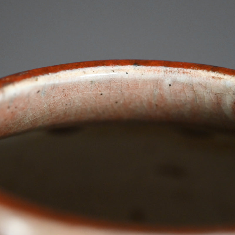 Exquisite Red Glazed Vase ー大森 光彦 "窯変花瓶"