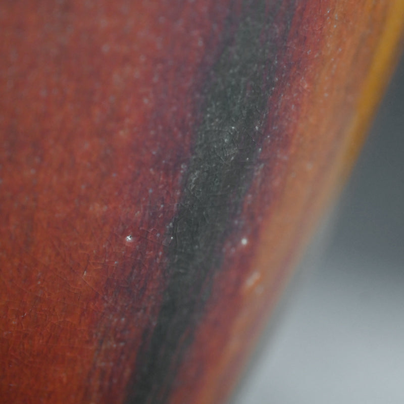 Exquisite Red Glazed Vase ー大森 光彦 "窯変花瓶"