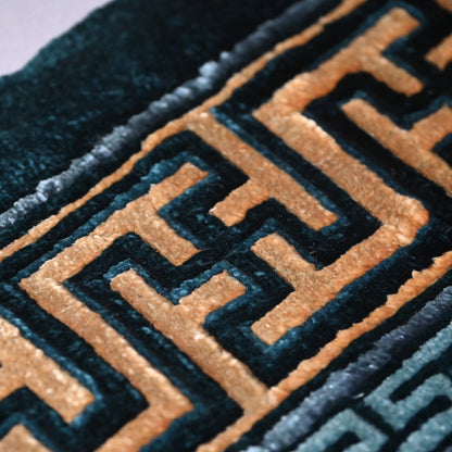 Exquisite Hand Made Antique Japanese Nabeshima Carpet