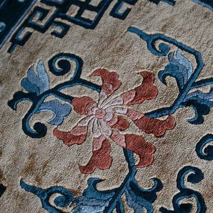 Exquisite Hand Made Antique Japanese Nabeshima Carpet