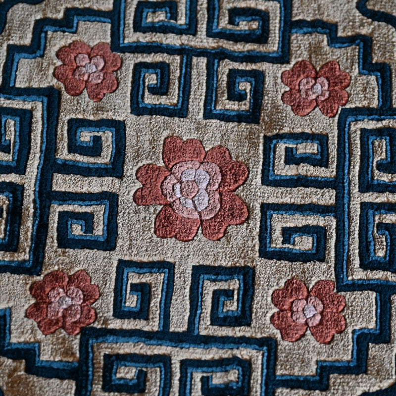 Exquisite Hand Made Antique Japanese Nabeshima Carpet