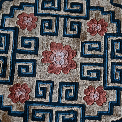 Exquisite Hand Made Antique Japanese Nabeshima Carpet