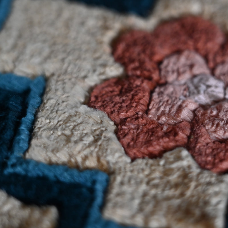 Exquisite Hand Made Antique Japanese Nabeshima Carpet