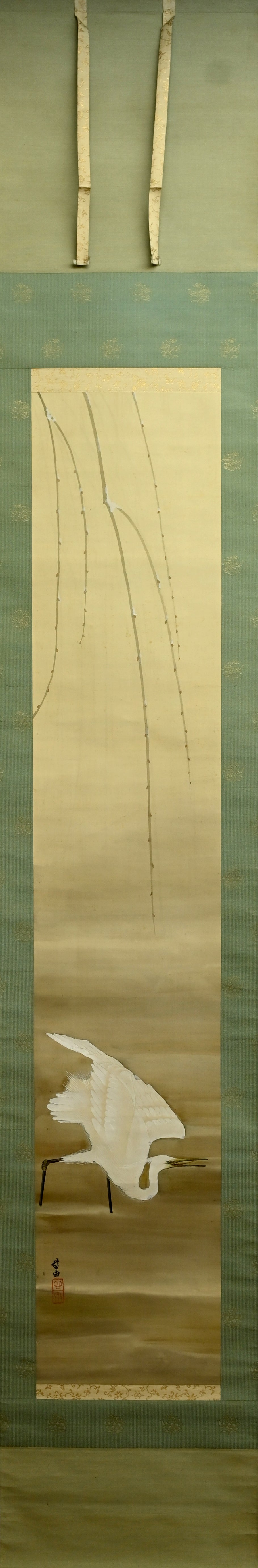 Taisho Birds in Snow Scroll Pair ー菊池 華秋, 大谷 尊由 “寒汀”