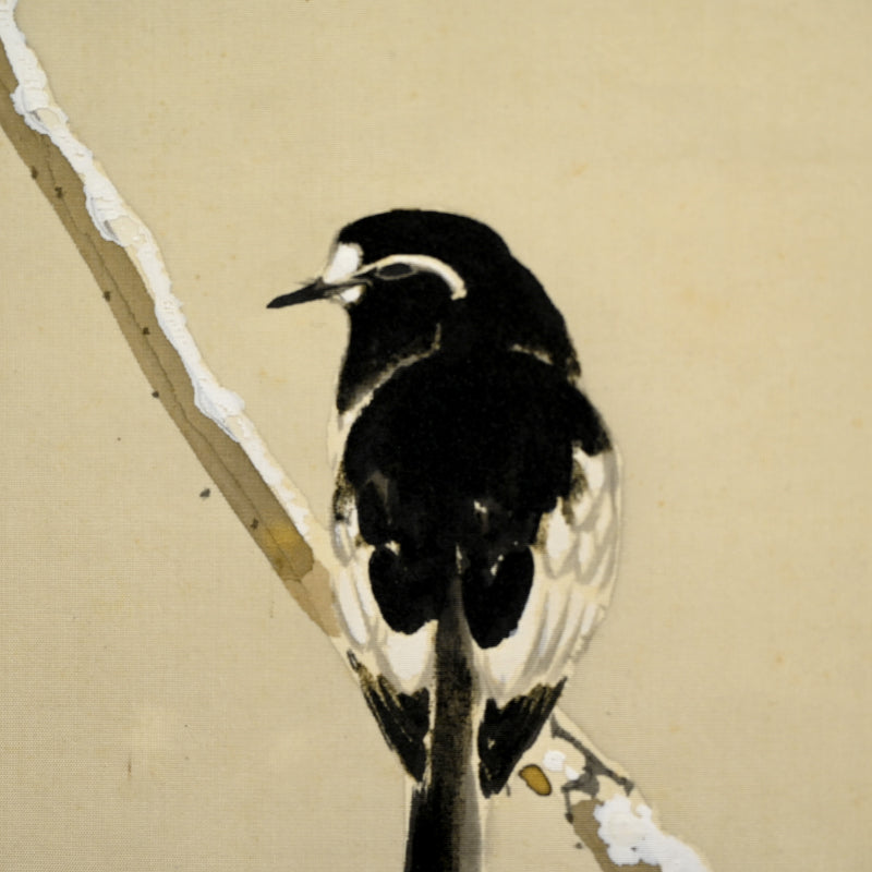 Taisho Birds in Snow Scroll Pair ー菊池 華秋, 大谷 尊由 “寒汀”
