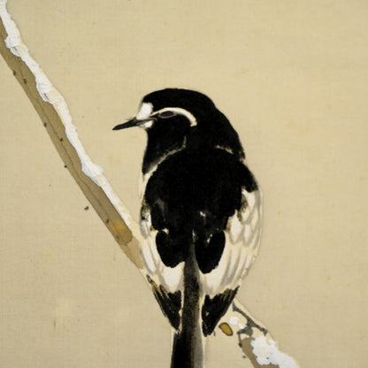 Taisho Birds in Snow Scroll Pair ー菊池 華秋, 大谷 尊由 “寒汀”