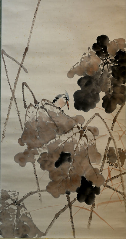 Kingfisher and Lotus ー池田 桂仙 “破蓮 翡翠”