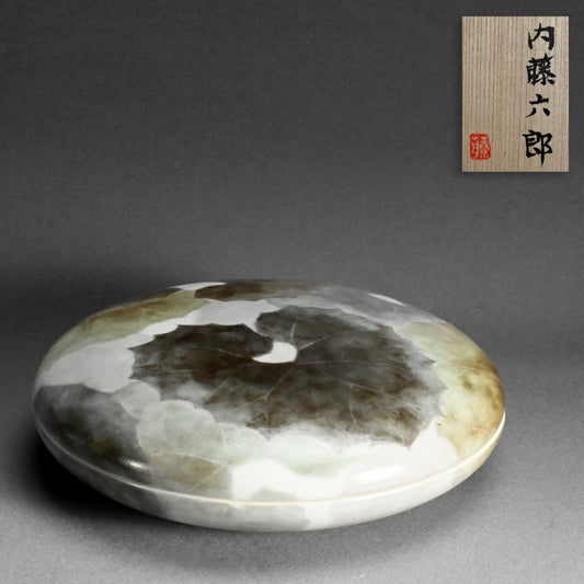 Contemporary Ceramic Container ー内藤 六郎 “蕗文蓋物”