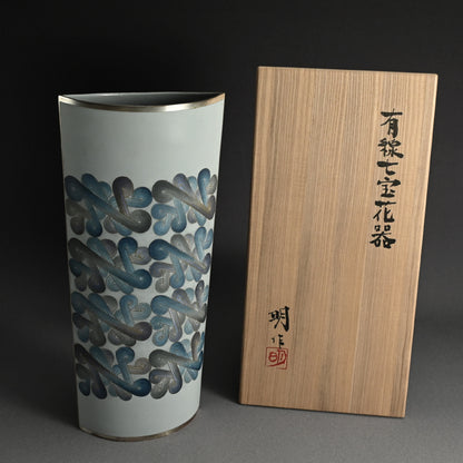 Exhibited Cloisonné Vase ー柴田 明 “有線七宝花器”