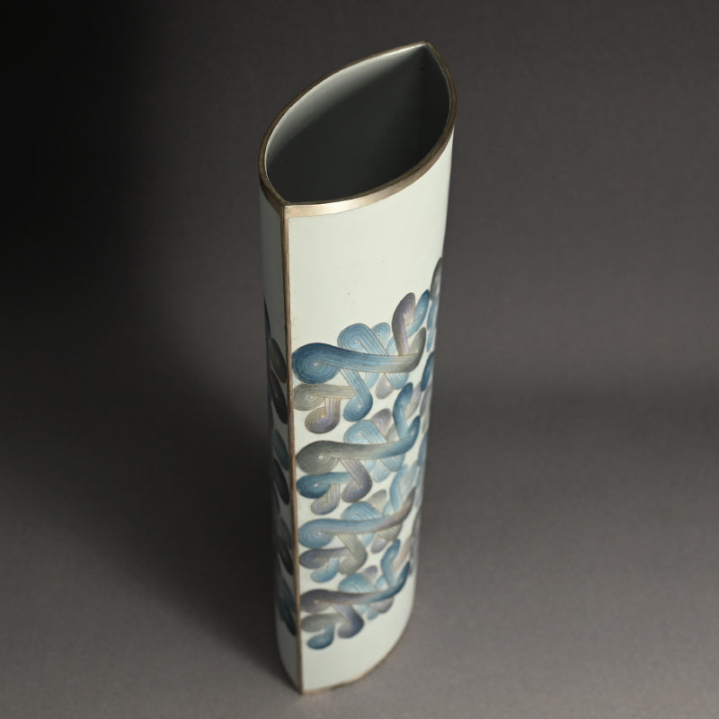 Exhibited Cloisonné Vase ー柴田 明 “有線七宝花器”