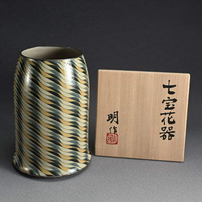 Exhibited Cloisonne Vase ー柴田 明 “七宝花器”