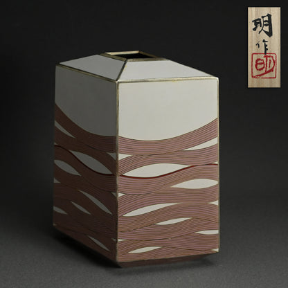 Exhibited Cloisonné Vase ー柴田 明 “有線七宝抽象文花器”
