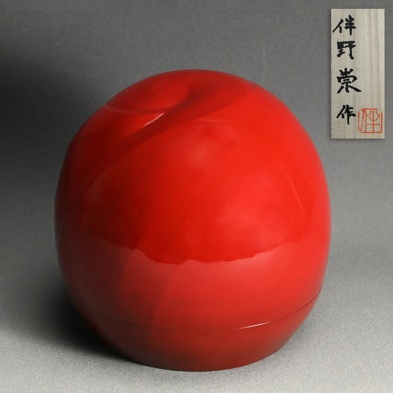 Exhibited Dry lacquer box ー伴野 崇 “乾漆合子 廻る”
