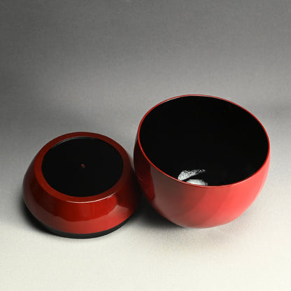 Exhibited Dry lacquer box ー伴野 崇 “乾漆合子 廻る”