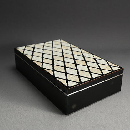 Radical Black Lacquered Suzuri Bako Writing Box
