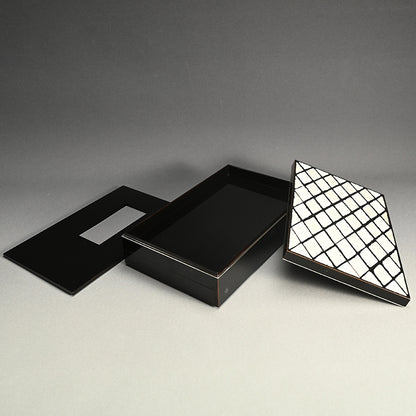 Radical Black Lacquered Suzuri Bako Writing Box