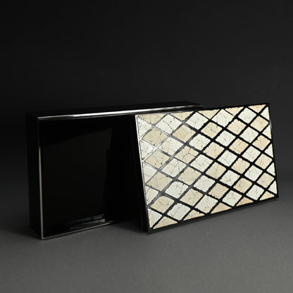 Radical Black Lacquered Suzuri Bako Writing Box