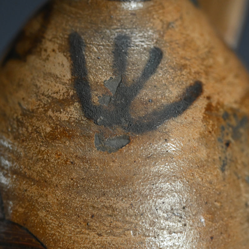 Edo period Japanese Orandajin Tokkuri, Ceramic Bottle