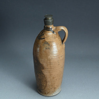 Edo period Japanese Orandajin Tokkuri, Ceramic Bottle