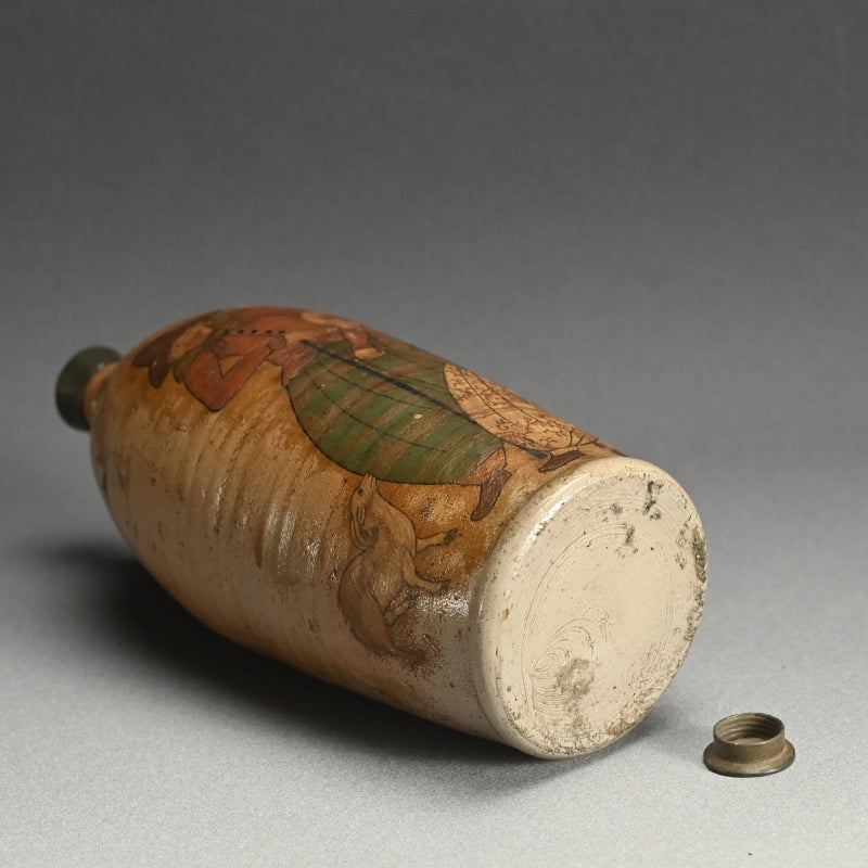 Edo period Japanese Orandajin Tokkuri, Ceramic Bottle