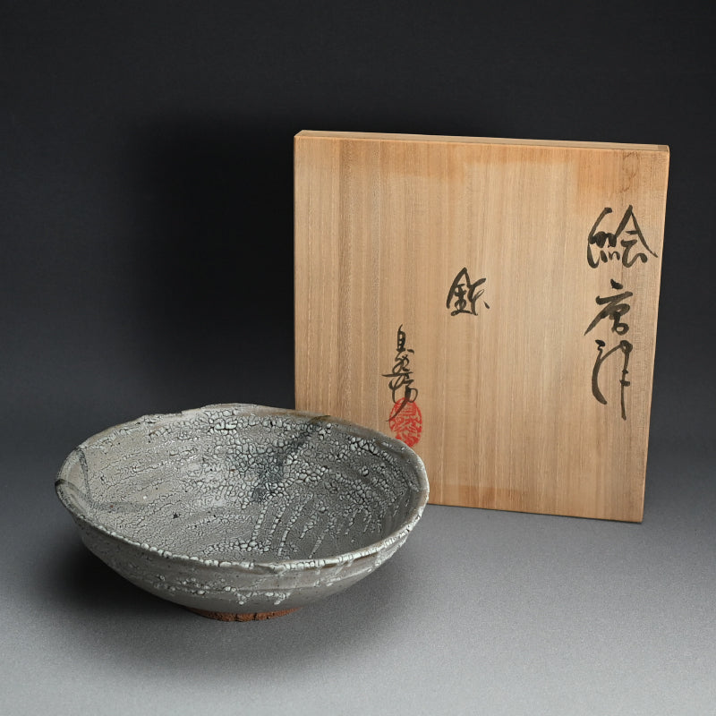 中川自然坊　絵唐津　皿 Karatsu Bowl ー中川自然坊 “絵唐津鉢” / 中川じねんぼ – Kura Monzen