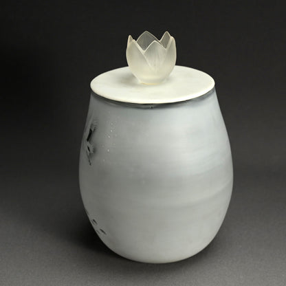 Exquisite Japanese Glass Mizusashi ー松本 正雄