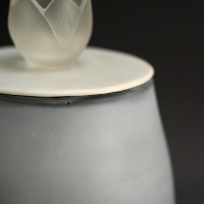 Exquisite Japanese Glass Mizusashi ー松本 正雄