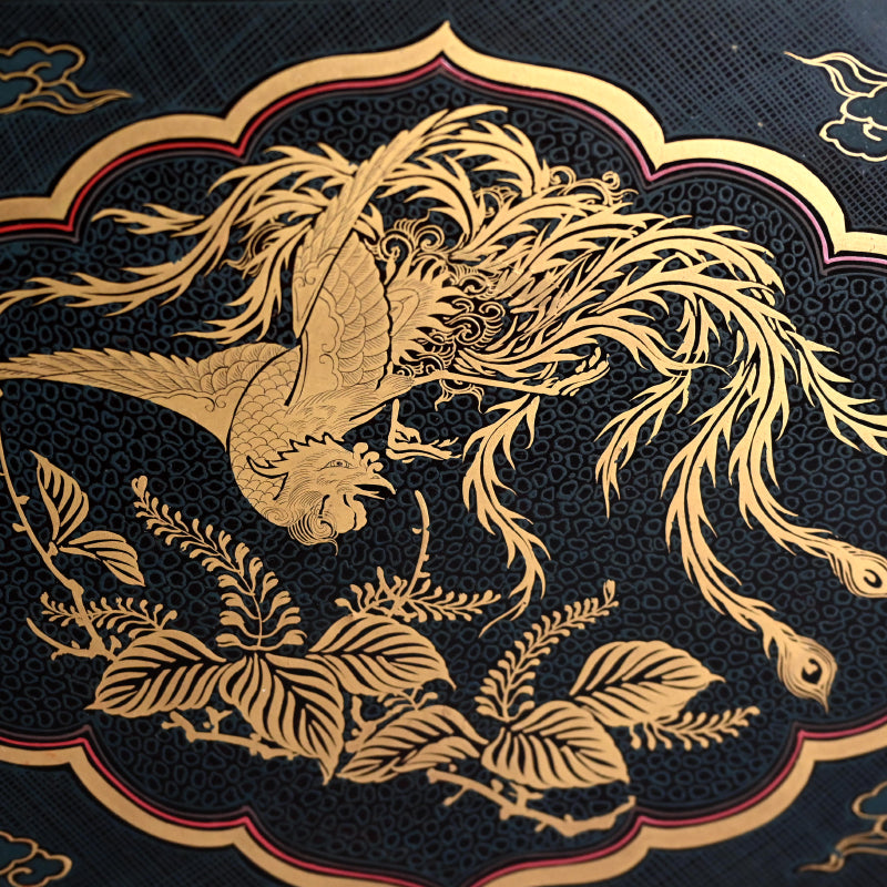 Museum Quality Lacquered ceramic Toyoraku Tray ー豊助 “内七寶歪画硯盆”