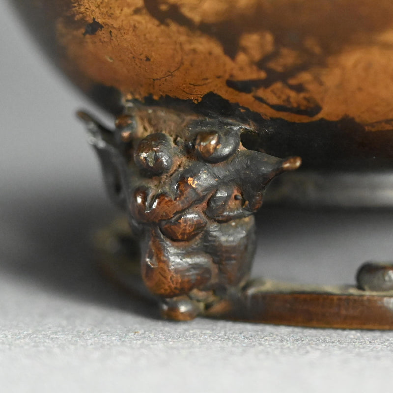 Gilded Sahari-do Buddhist Koro Incense Burner ー金砂張香炉