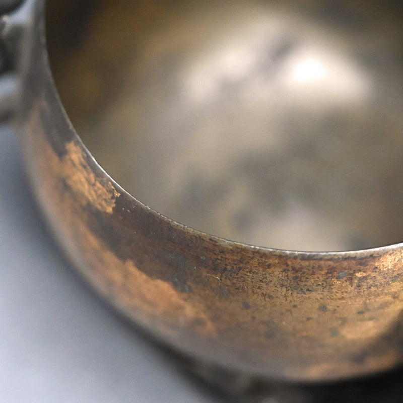 Gilded Sahari-do Buddhist Koro Incense Burner ー金砂張香炉
