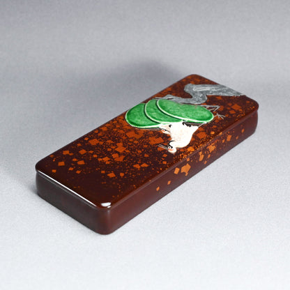 Lacquer Writing Box by Ito Tozan, Kamisaka Sekka and Hyoetsu ー三代 伊東 陶山, 神坂 雪佳, 二代 三木 表悦 “老松双鶴図”