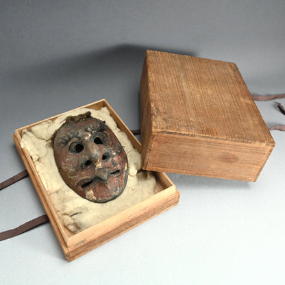 Ancient Wooden Tengu Mask, Kamakura to Muromachi period