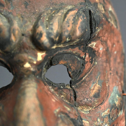 Ancient Wooden Tengu Mask, Kamakura to Muromachi period
