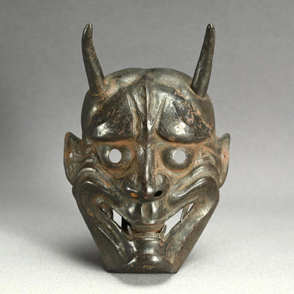 Uchidashi Hand Formed Iron Hannya Demon Mask