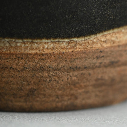 Antique Japanese Fused Vase with Tokkuri Kiln Flaw