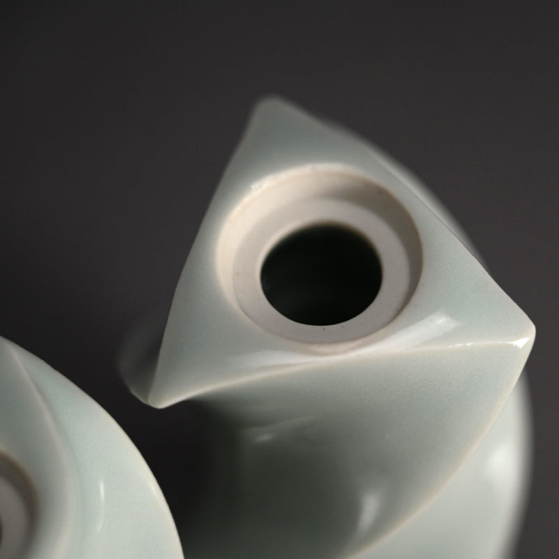 Pair Mentori Covered Vases ー八木 明 “面取り 蓋物”