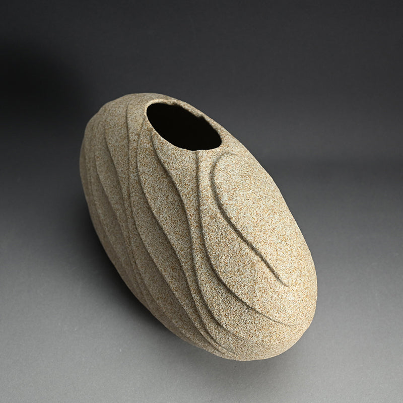 Contemporary Wave Patterned Vase ー崎山 隆之 “波紋”