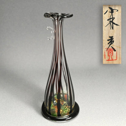 Flowering Glass Vase ー小林 貢 “寅吹硝子 野の花のために”