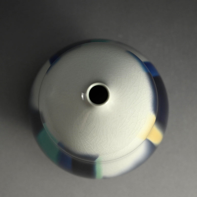 Gourd Shaped Vase ー徳田 順子 (四代 八十吉) “柳雨”