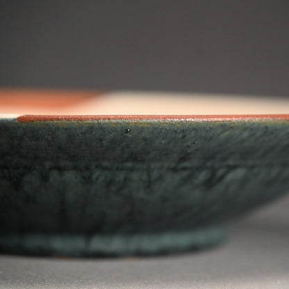 Dramatic Chattered Platter ー近藤 豊 “白班之文 大皿”
