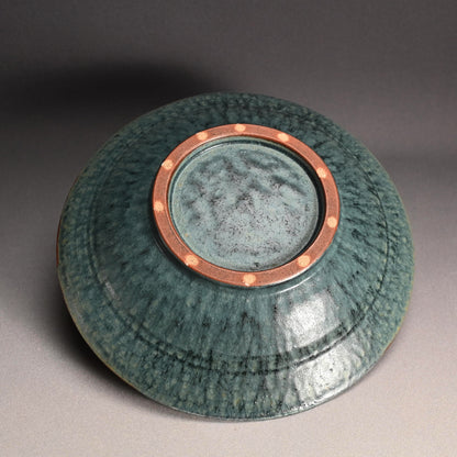 Dramatic Chattered Platter ー近藤 豊 “白班之文 大皿”