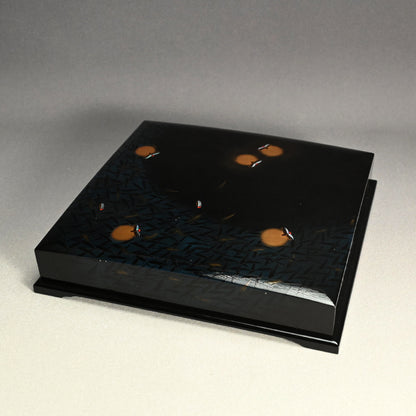 Lacquer Poem Card Box, Fireflies ー吉田 宗閑 “漆蛍蒔絵 色紙筥 壱”