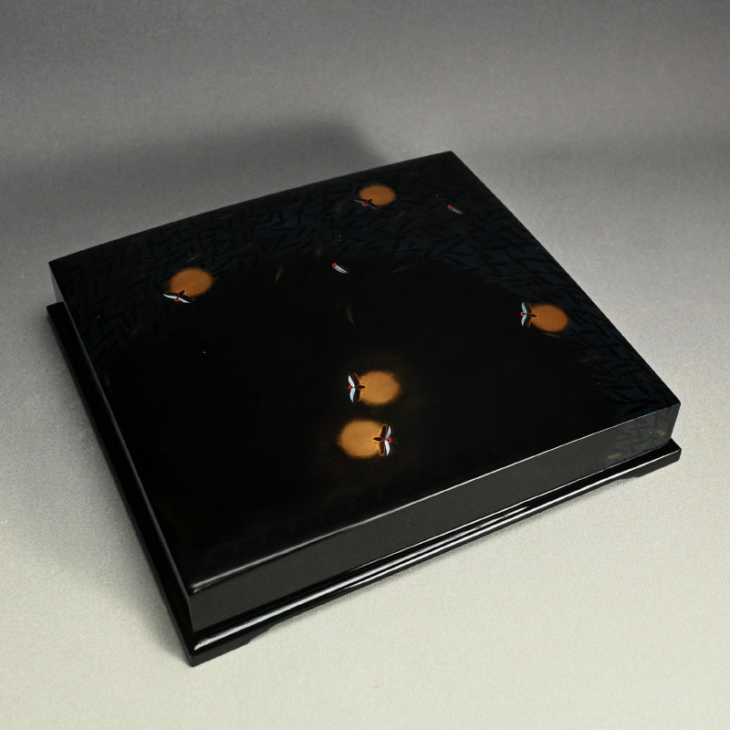 Lacquer Poem Card Box, Fireflies ー吉田 宗閑 “漆蛍蒔絵 色紙筥 壱”