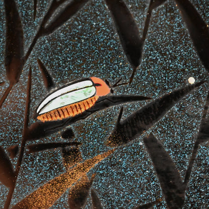 Lacquer Poem Card Box, Fireflies ー吉田 宗閑 “漆蛍蒔絵 色紙筥 壱”