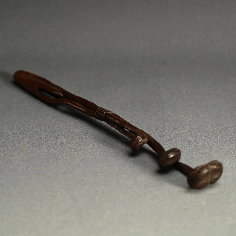Antique Japanese Wood Carving, Reishi Mushroom Cluster