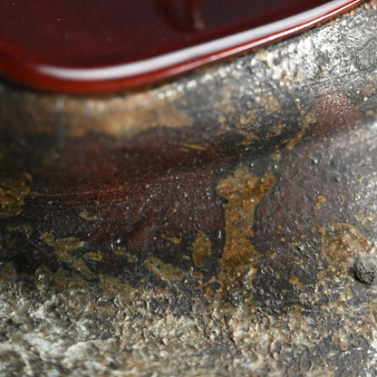Antique Japanese Warped Bizen Tea Room Mizusashi