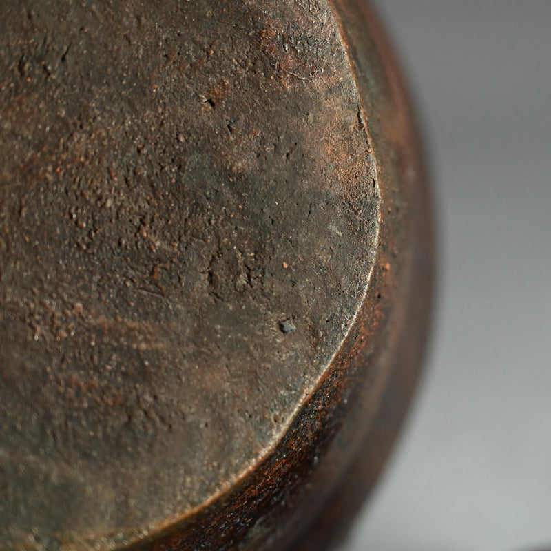 Antique Japanese Warped Bizen Tea Room Mizusashi