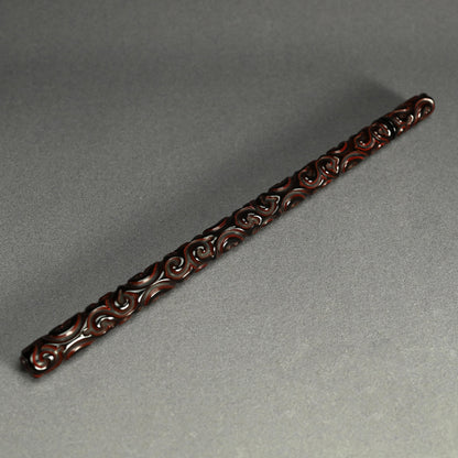 Carved Lacquer Kozutsu Incense Case by Chikusen