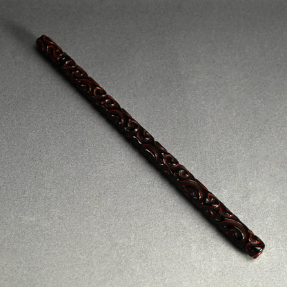Carved Lacquer Kozutsu Incense Case by Chikusen